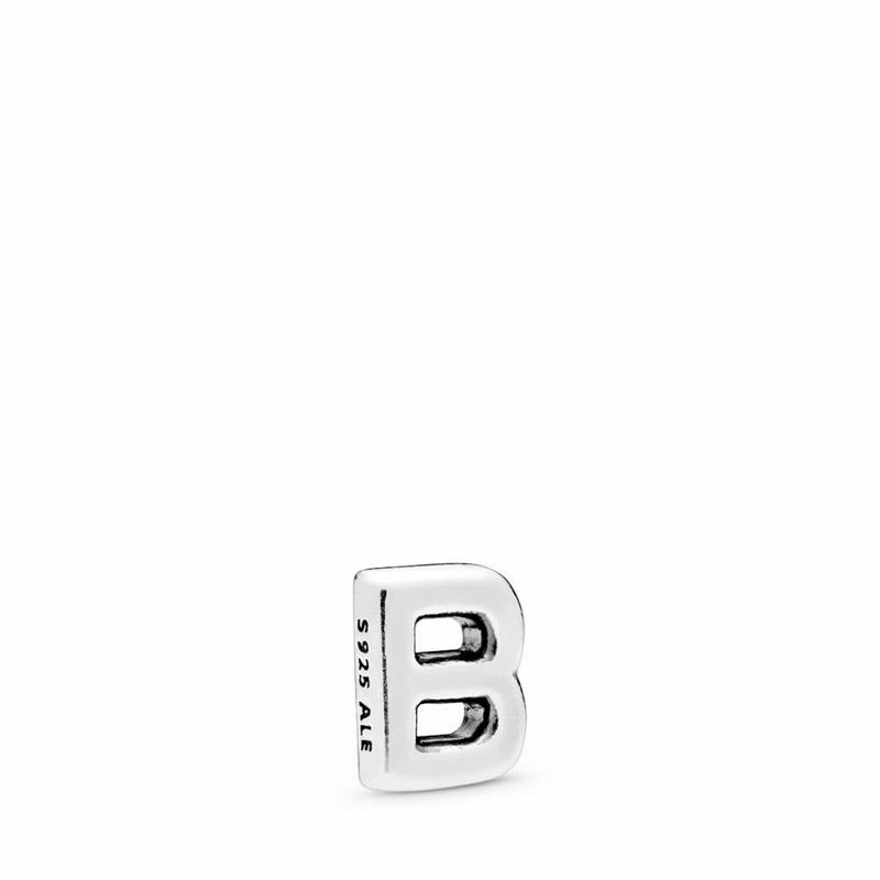 Pandora Australia Letter B Petite Locket Charm - Sterling Silver | ZLQWVJ107